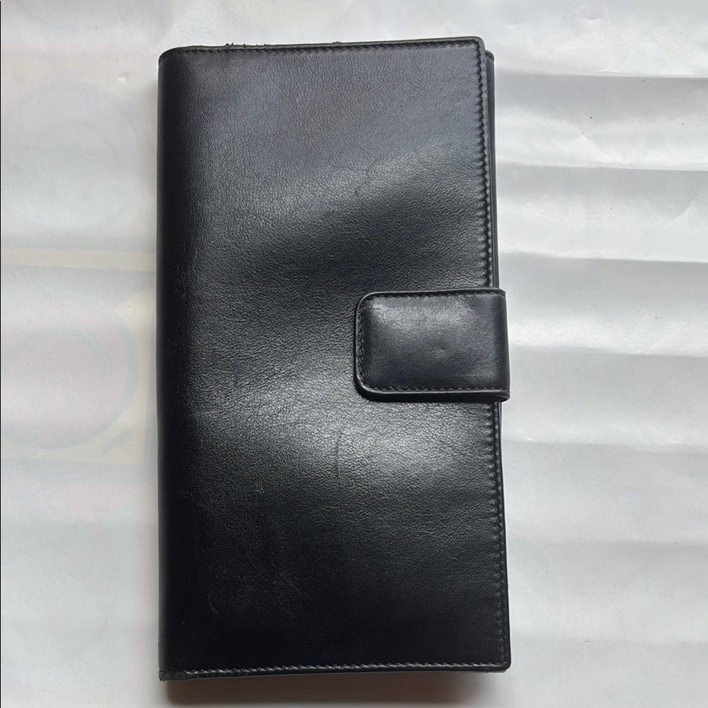 Sleek Black Leather Wallet